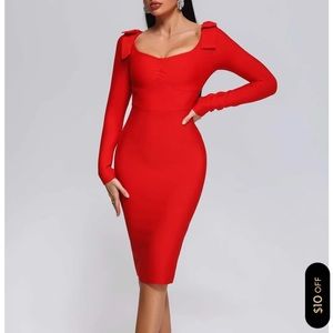 Bella Barnett red Winnie dress